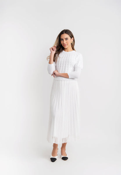 Sunburst Pleated Skirt