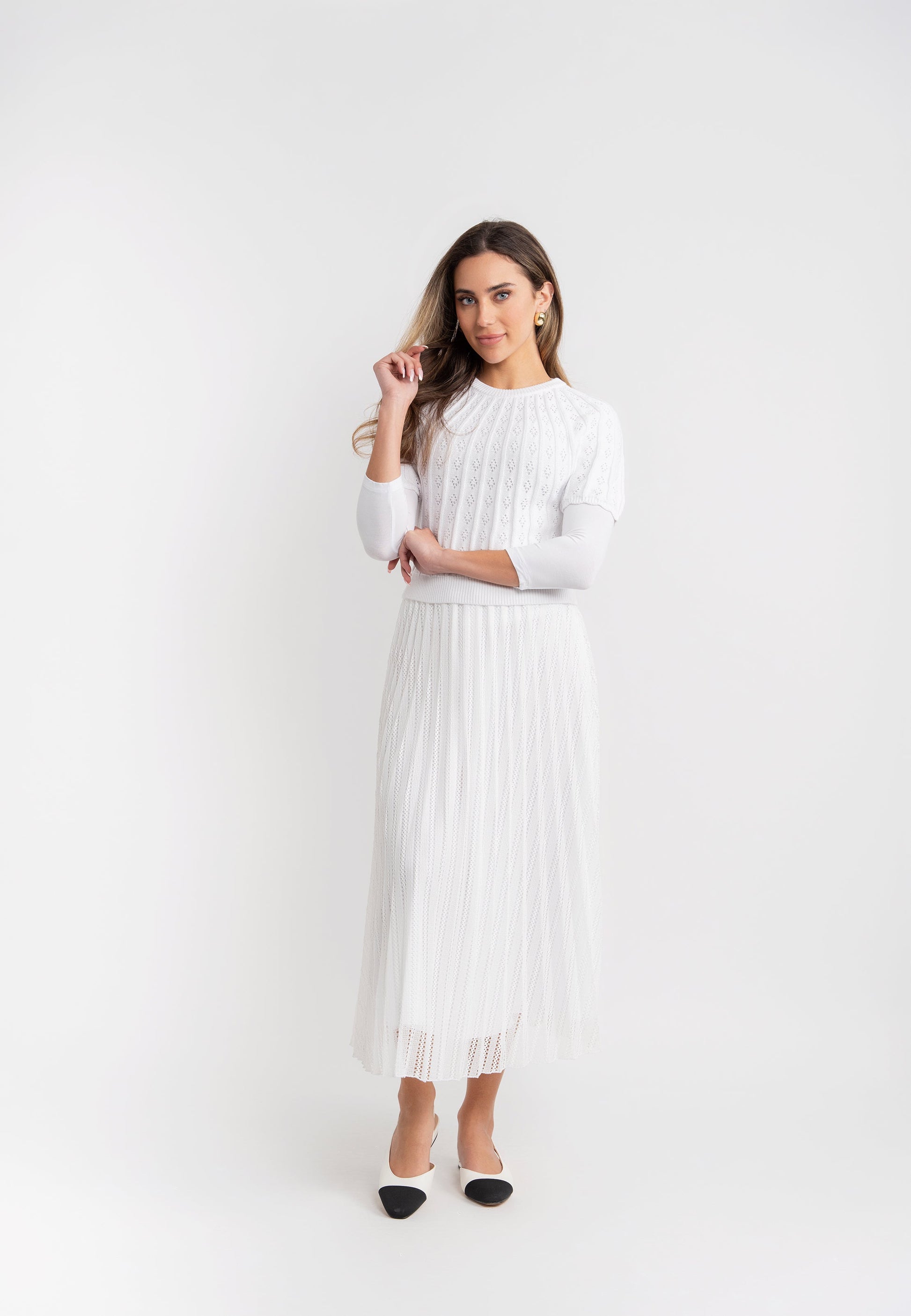 Sunburst Pleated Skirt