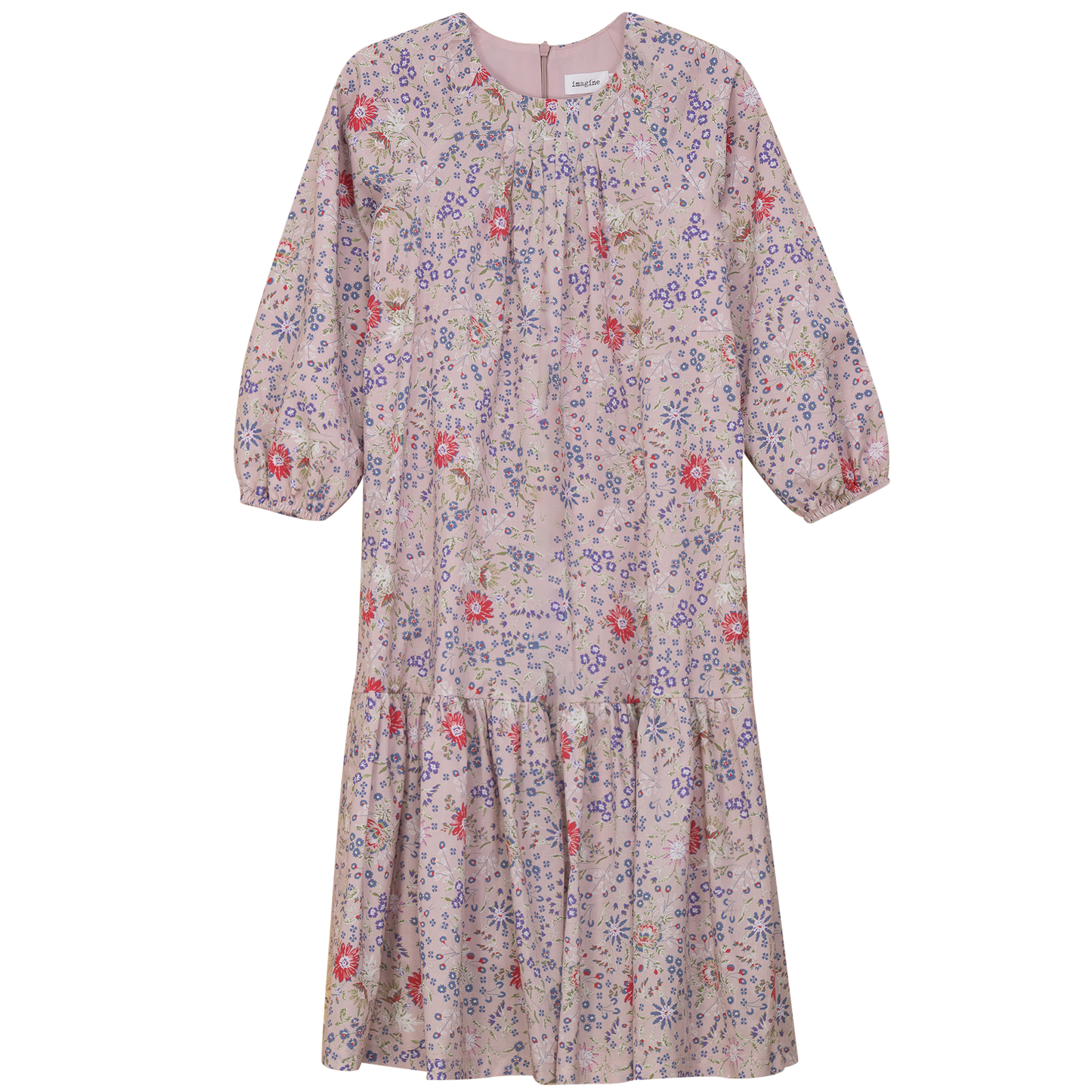 Floral Printed Dress Pink Floral