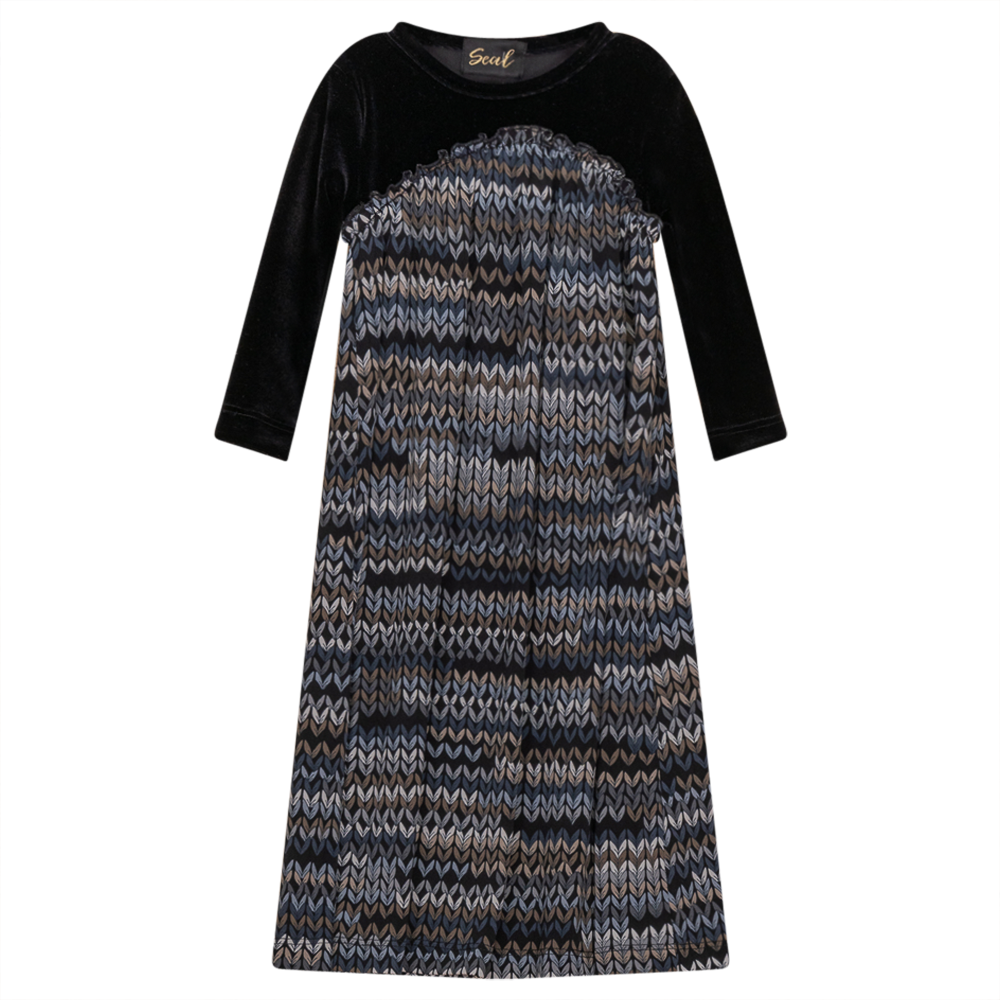 Multi Color Design Dress