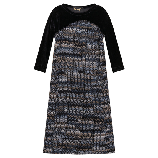 Multi Color Design Dress