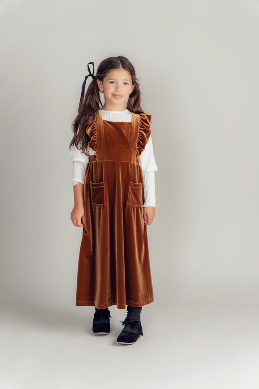 Long Jumper With Ruffles Around Straps