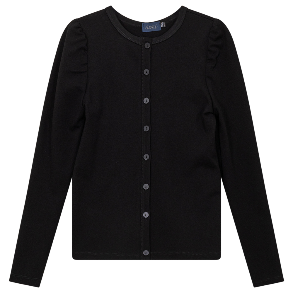 Ponte Top With Puff Shoulders