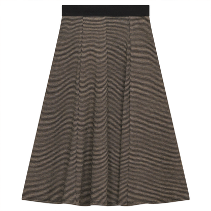 Houndstooth Skirt Brown Houndstooth