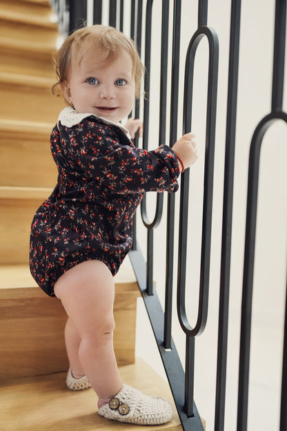 Onesie with Contrast Collar