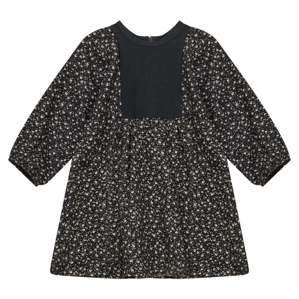 Dress with Insert at Top Black