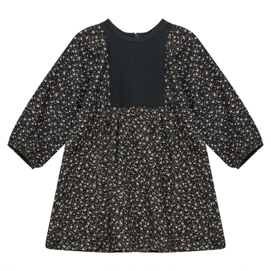 Dress with Insert at Top Black