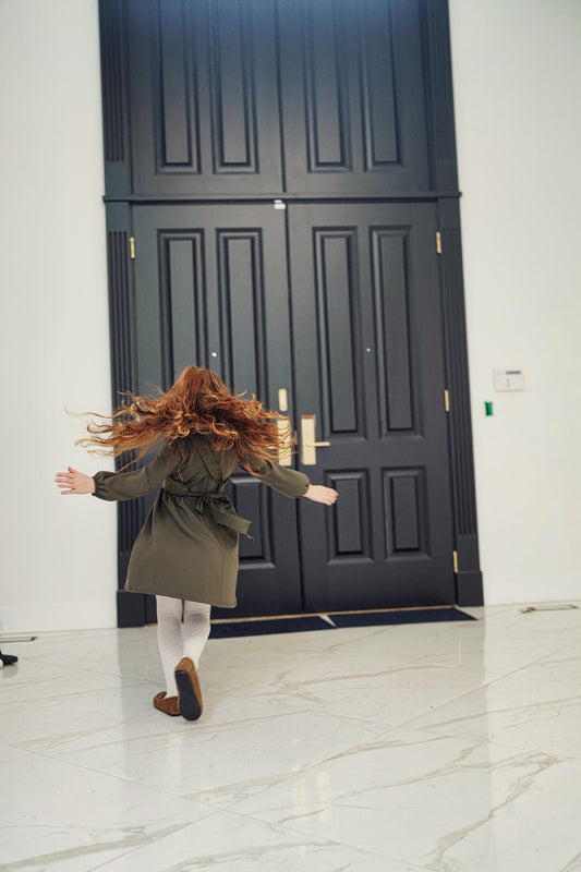 Dress with Knit Vest