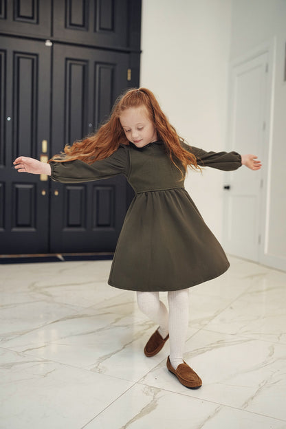 Dress with Knit Vest