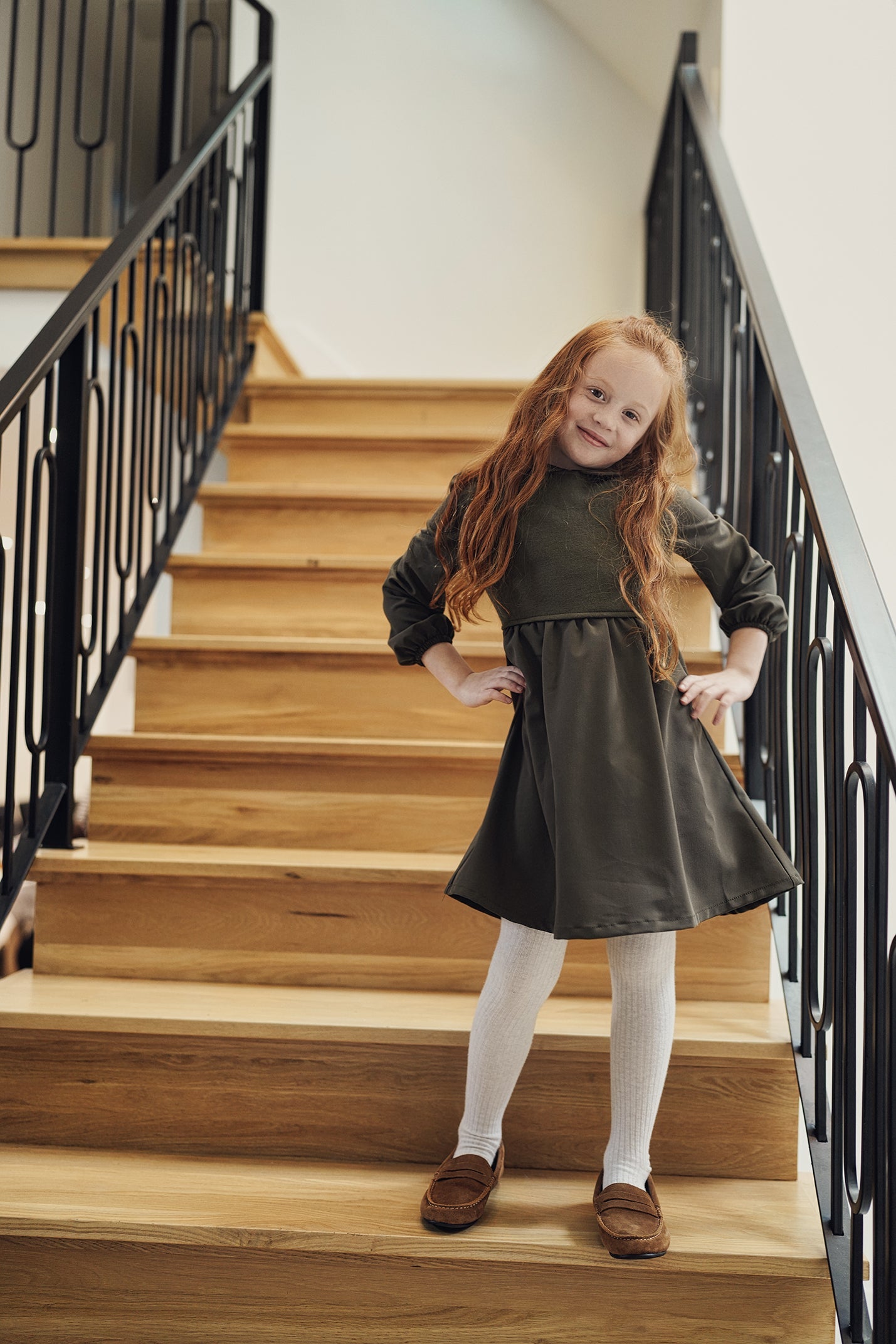 Dress with Knit Vest