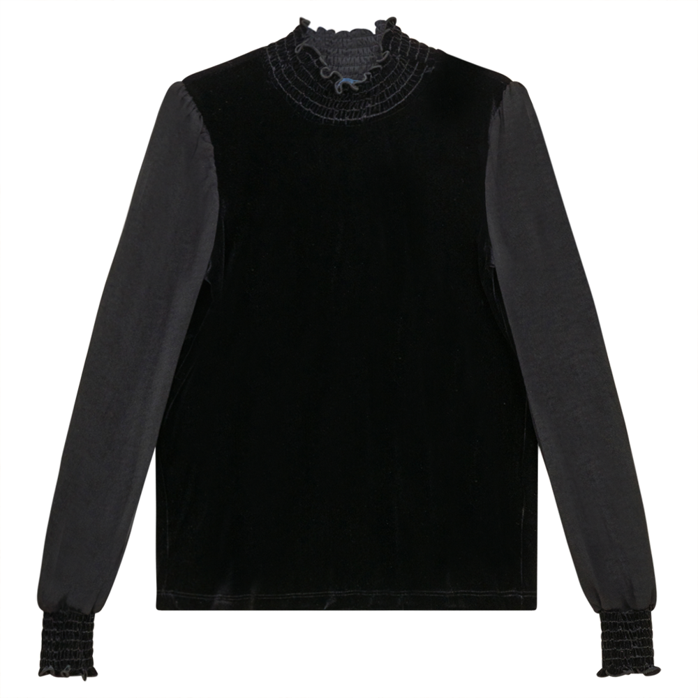 Smocking Top Black