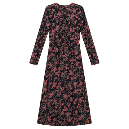 Floral Print Dress Coral