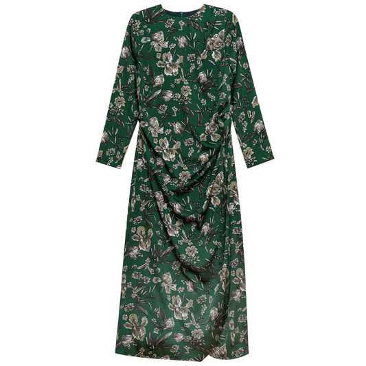 Printed Midi Dress Hunter