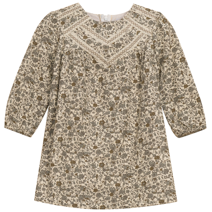 Floral Printed Dress Grey Floral