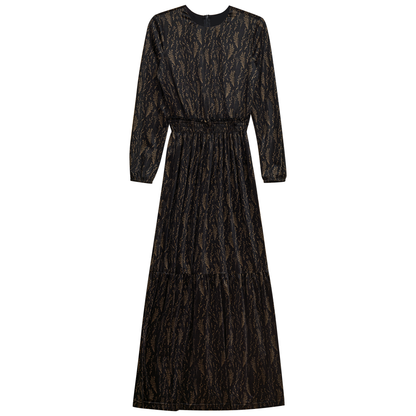 Printed Maxi Dress Black Print