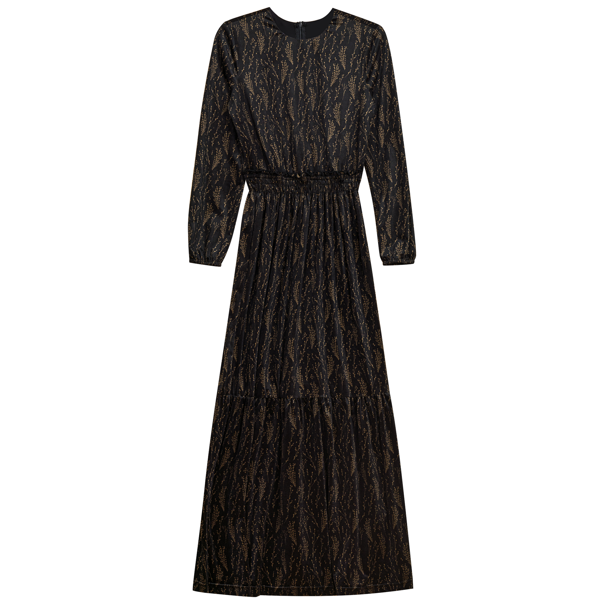 Printed Maxi Dress Black Print