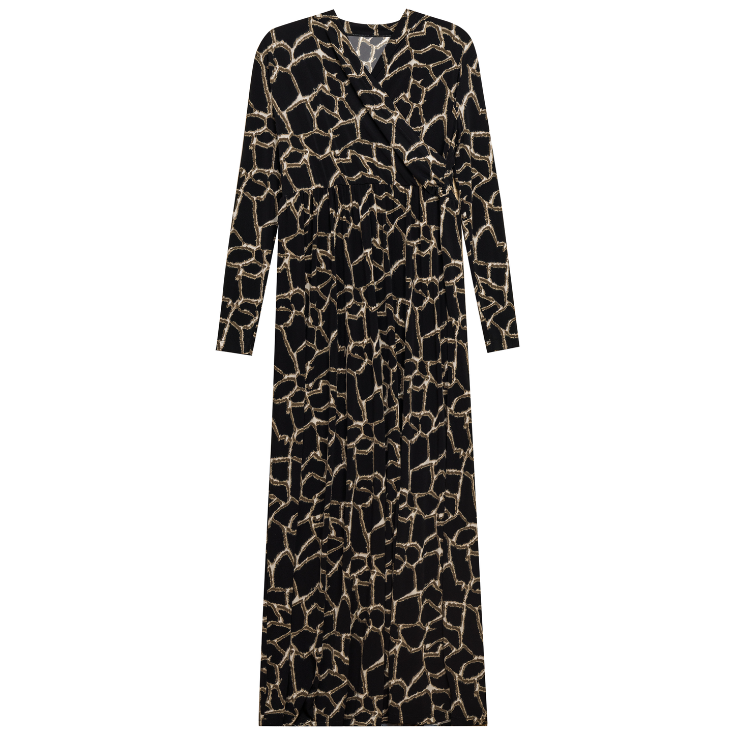 Printed Maternity Maxi Dress