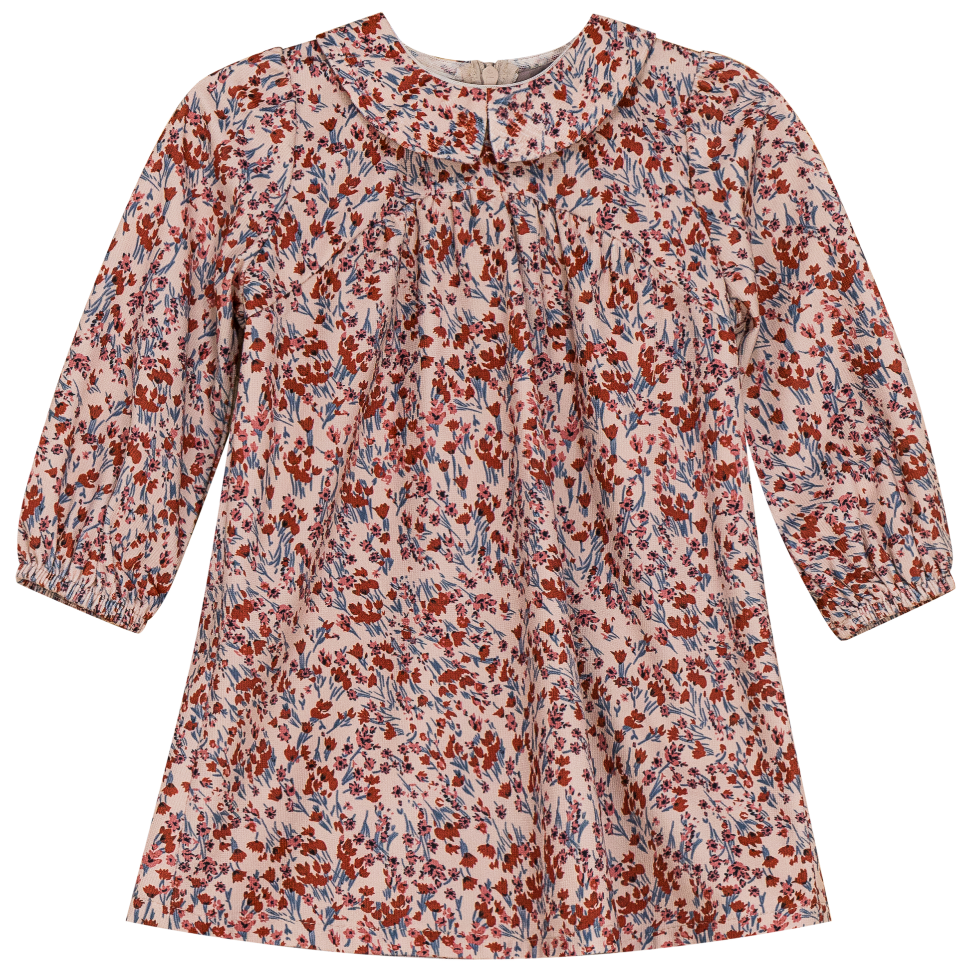 Floral Print Dress with Mesh