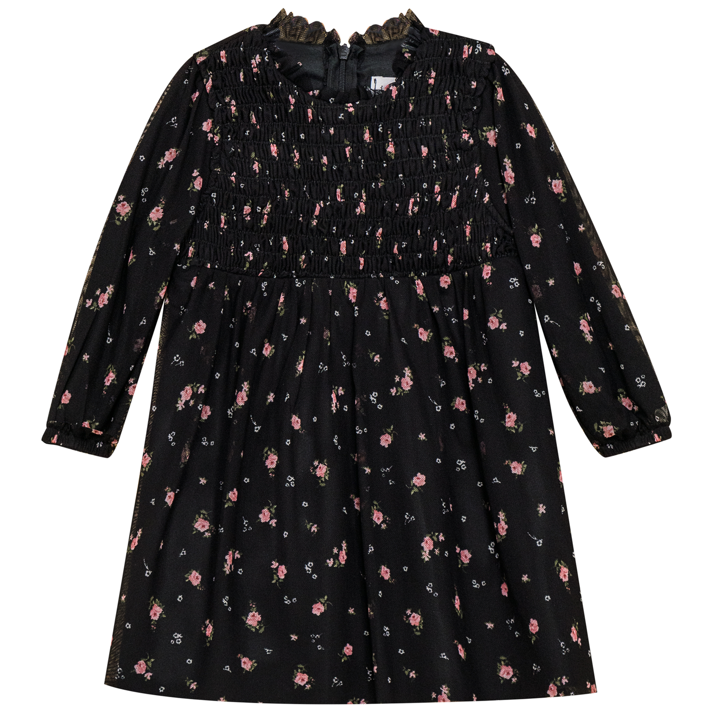 Floral Pirnted Dress Black Floral