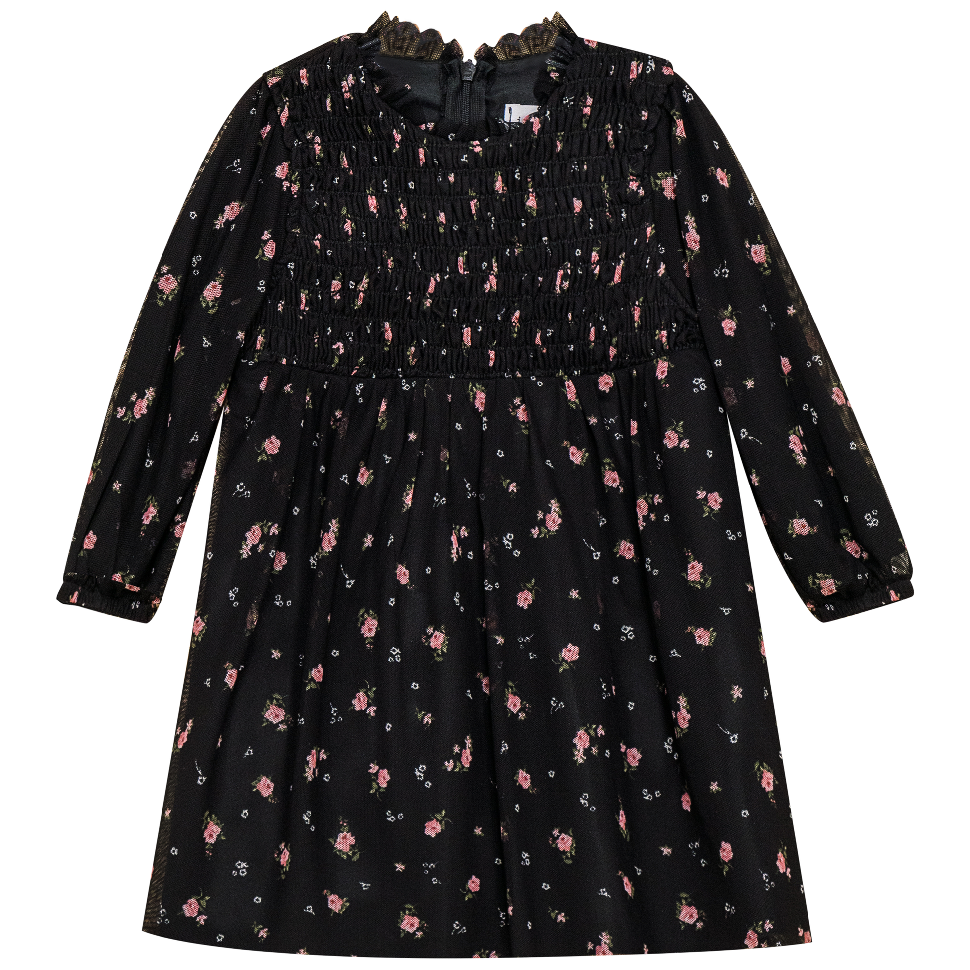 Floral Pirnted Dress Black Floral