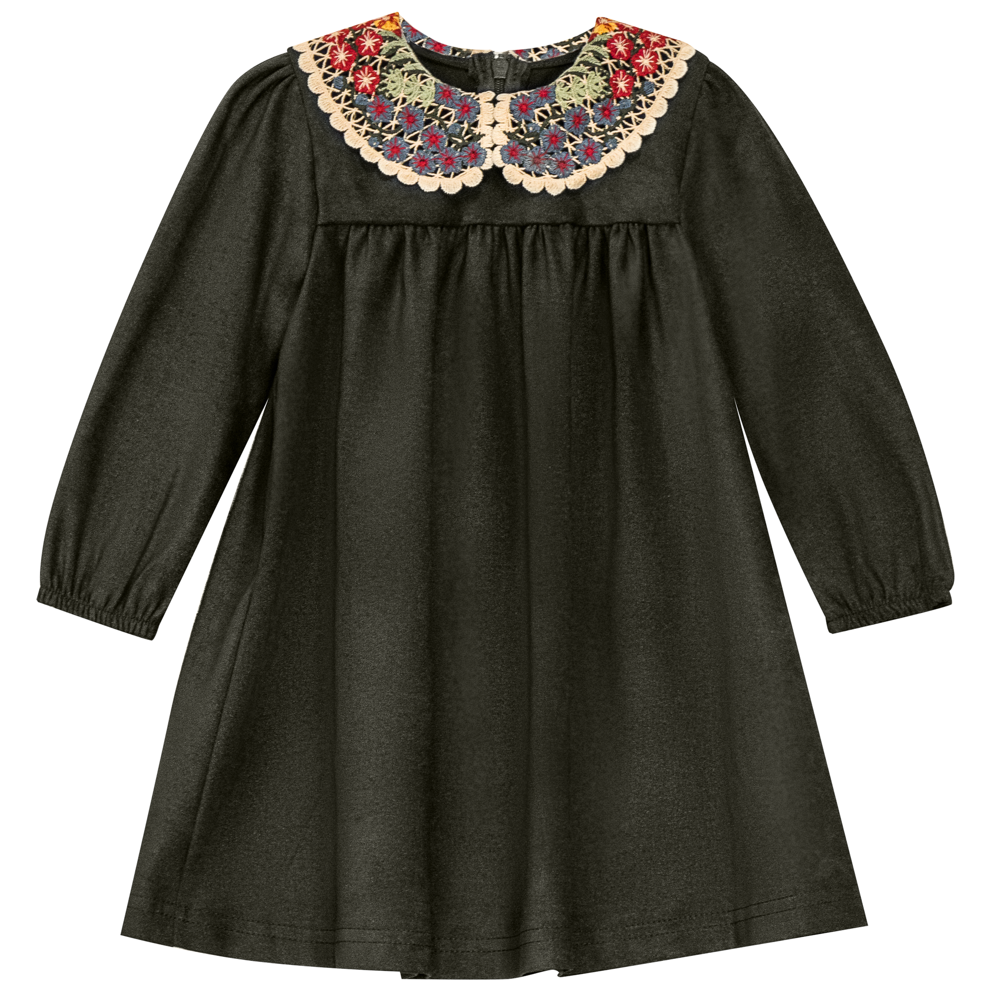 Woven Dress with Collar