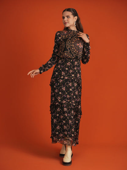 Tiered Ruffled Dress