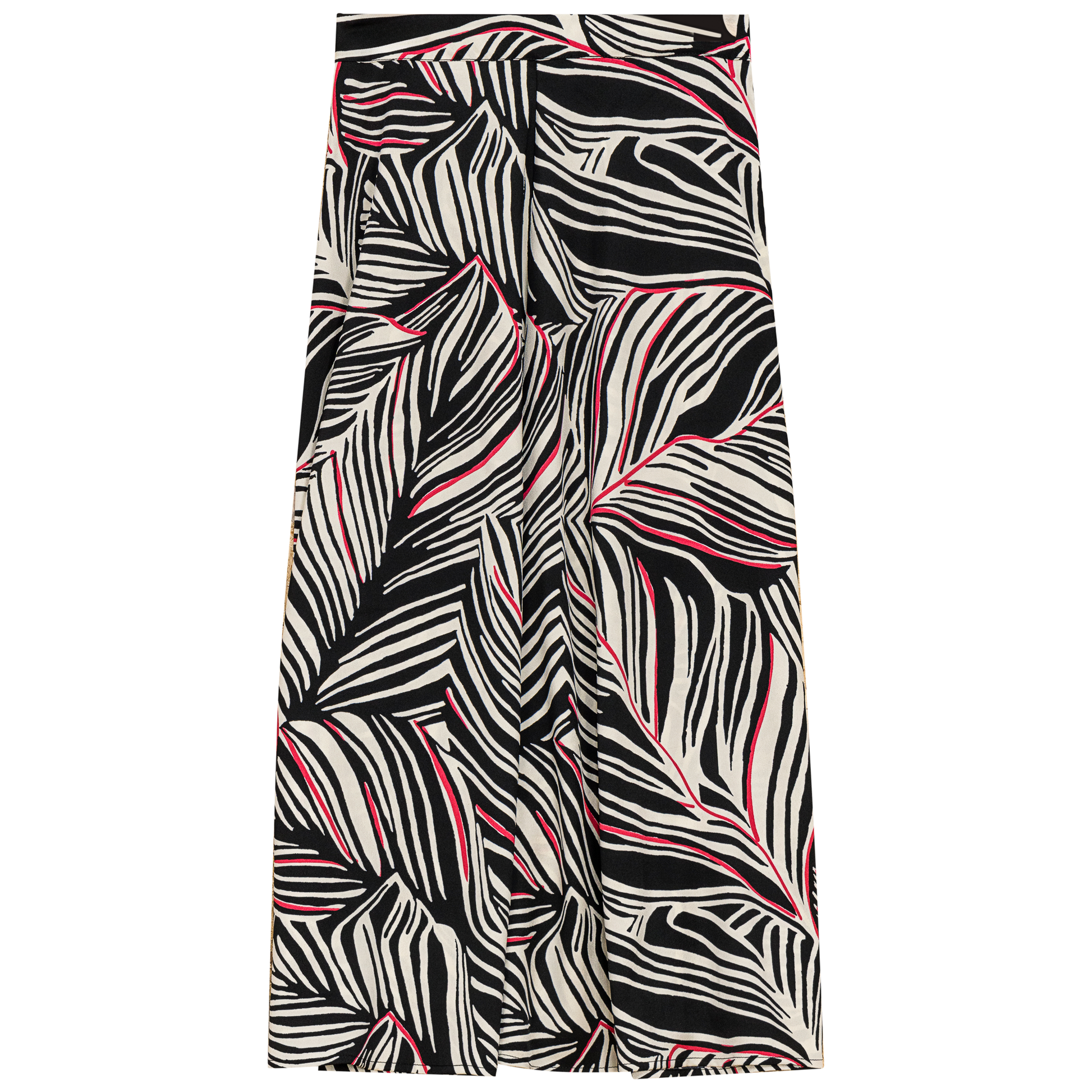 Printed Woven Skirt Black