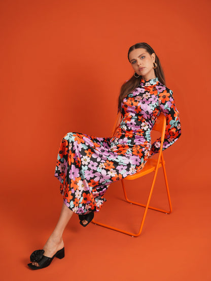 Multi Floral Woven Dress