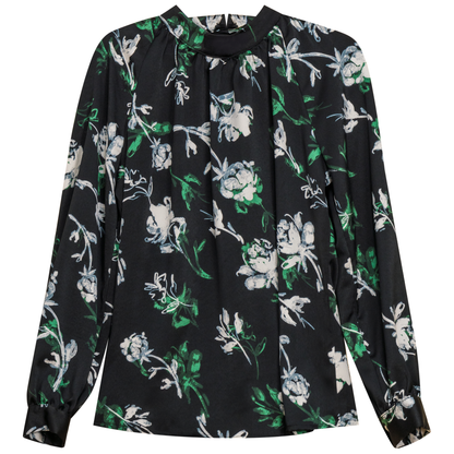 Button Down Top GREEN FLORAL