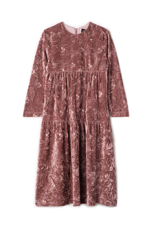 Tiered Printed Robe Pink