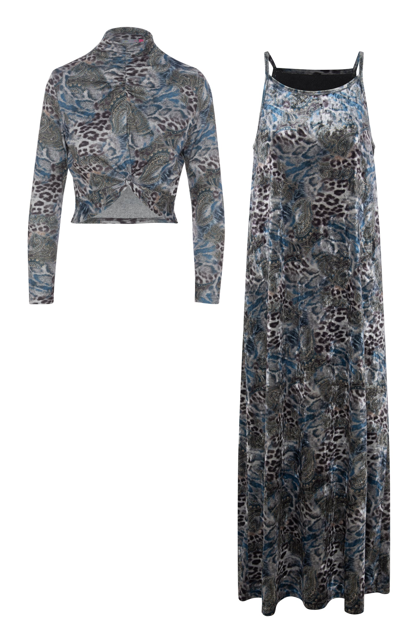 Printed Jumper Set Navy Print