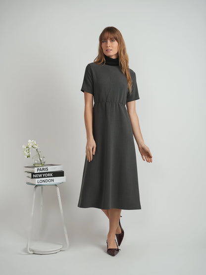 Midi Mock Kneck Dress