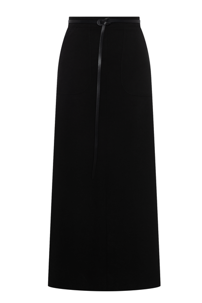 Belted Pocket Skirt Black