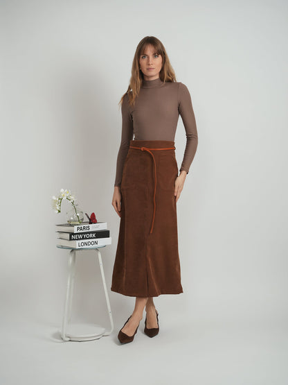 Belted Pocket Skirt