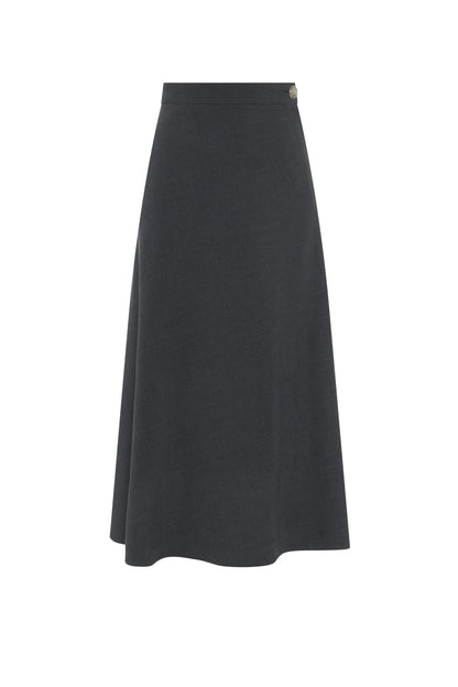 Paneled Skirt Charcoal