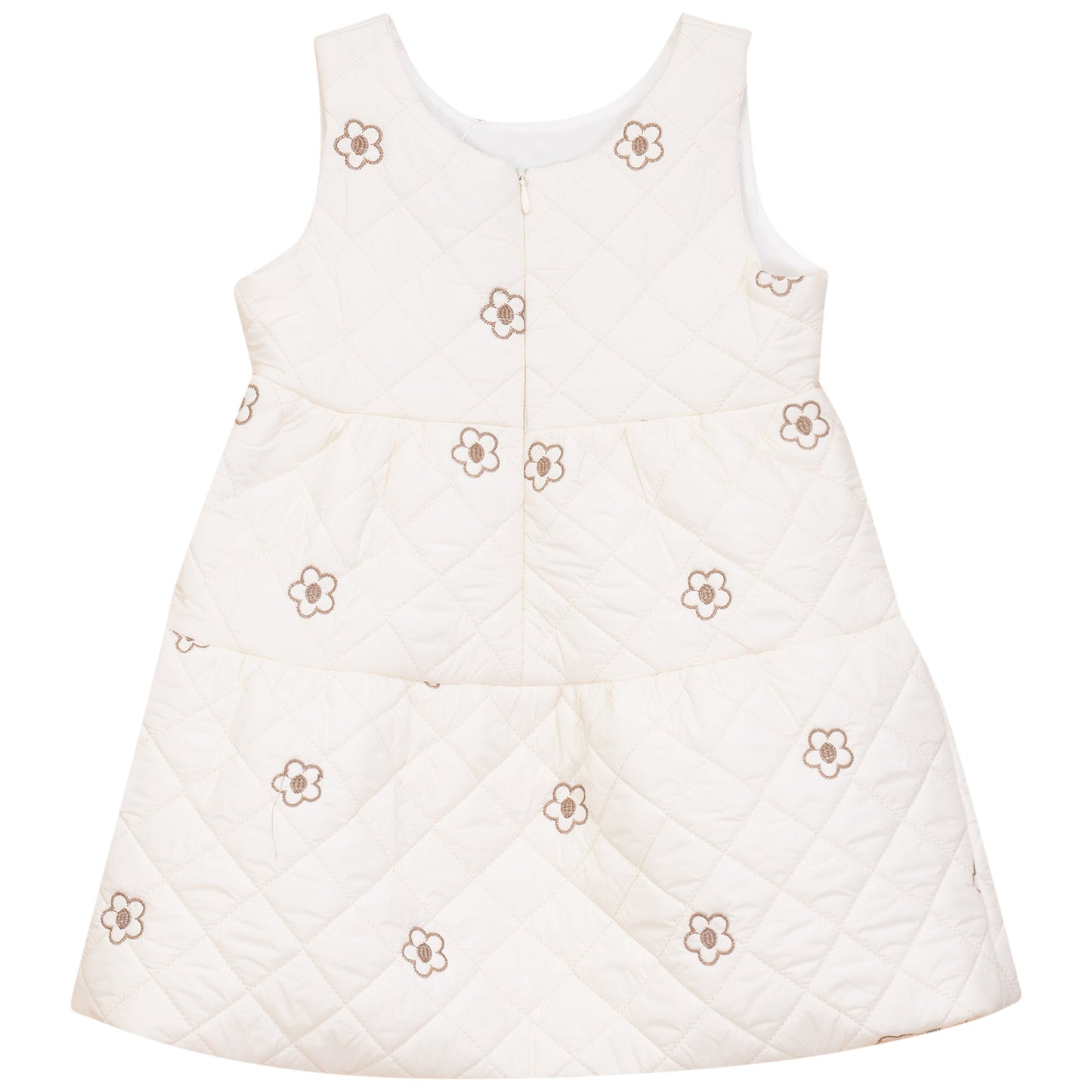 Quilted Printed Jumper Cream