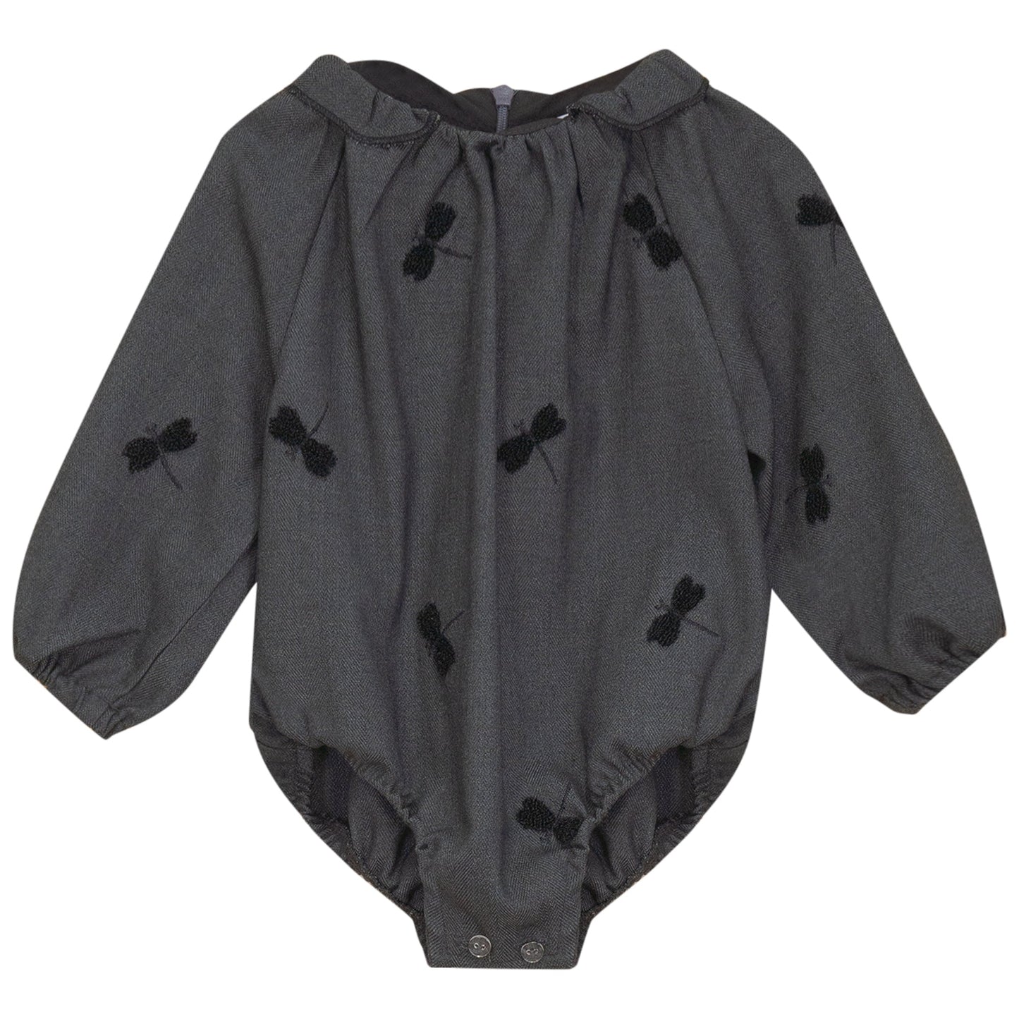 Cherry Applique Bubble Grey