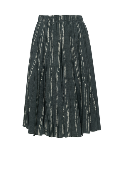 Sunburst Pleated Skirt Green
