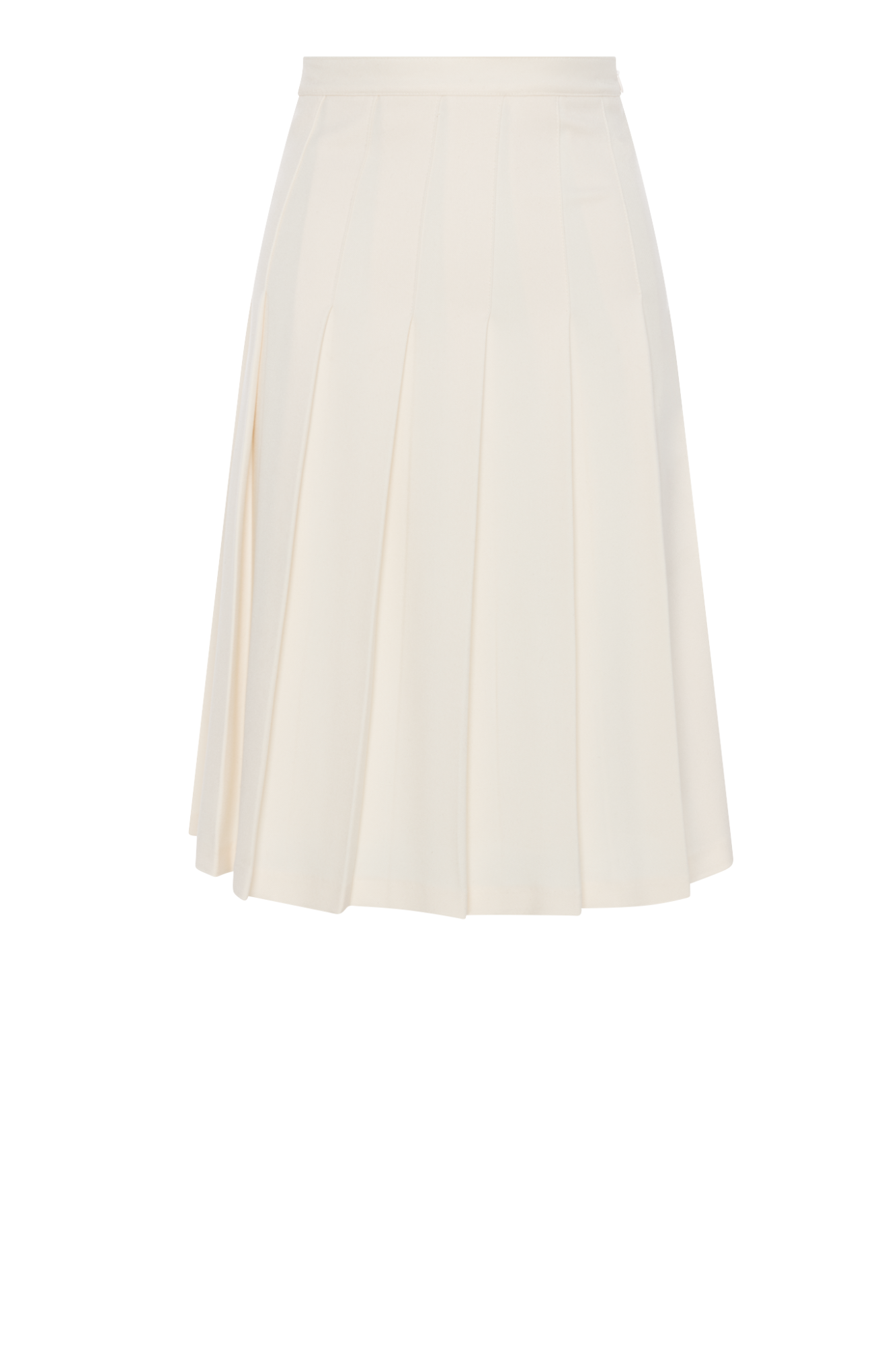 Knife Pleated Skirt Cream