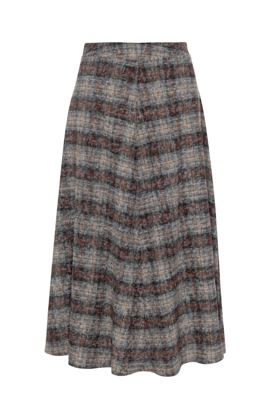 Monochrome Plaid Skirt