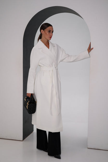 Cambridge Comfort Wraparound Wool Cashmere Coat