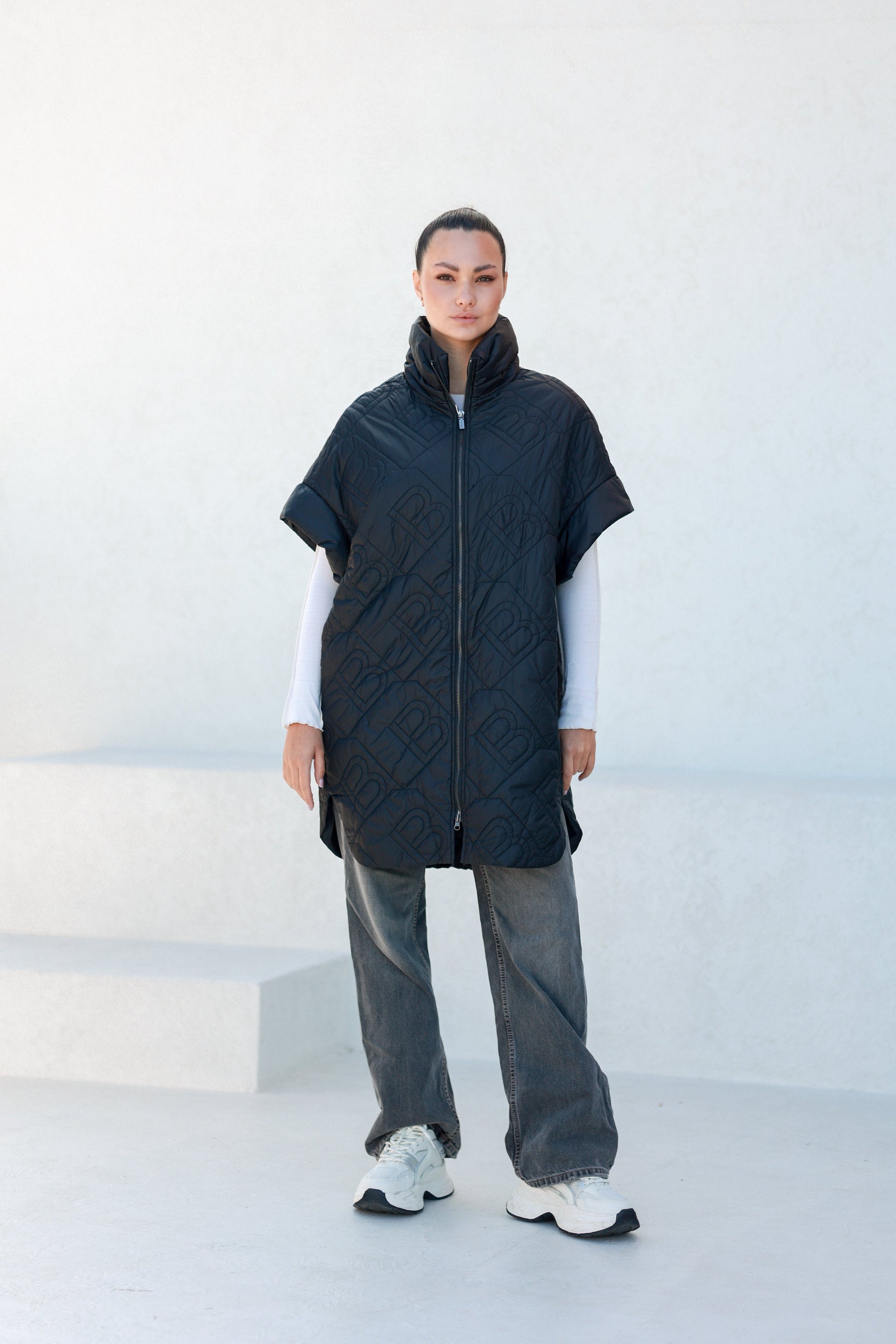 Bianca Relaxed Fit Embossed Vest