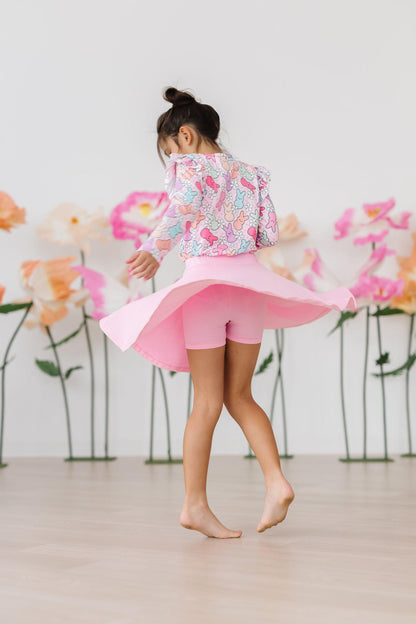 Hangin with My Peeps L/S Ruffle Tee