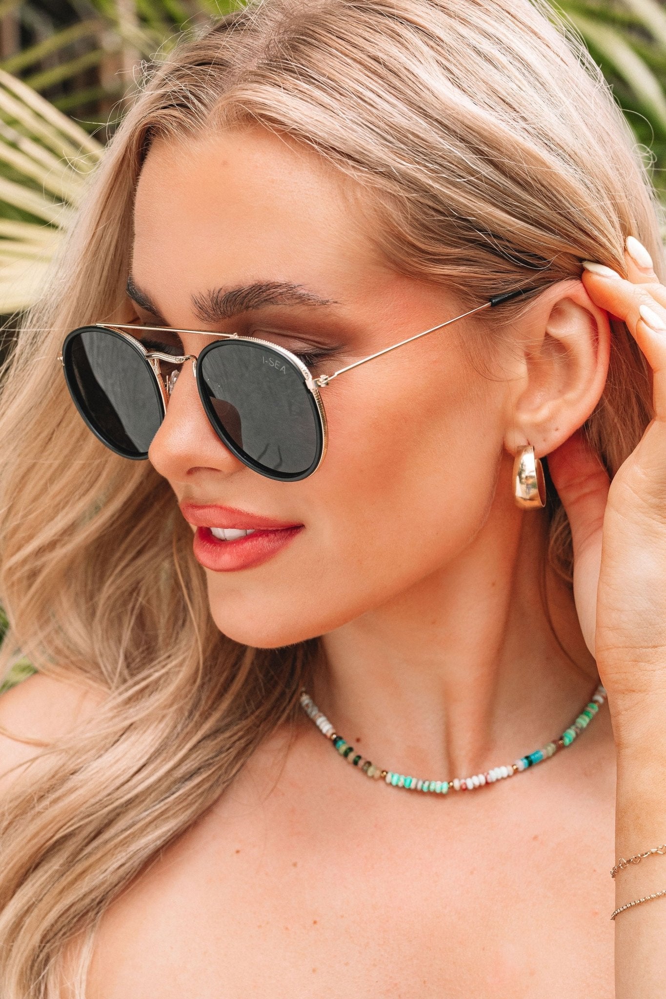 I-SEA All Aboard Black Polarized Round Sunglasses - FINAL SALE