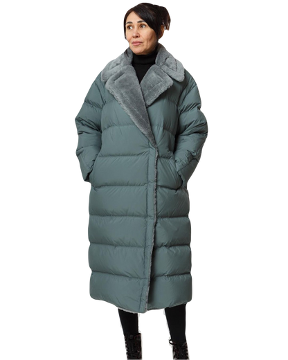 Virgin Wool Down Insulated Coat Sagebrush