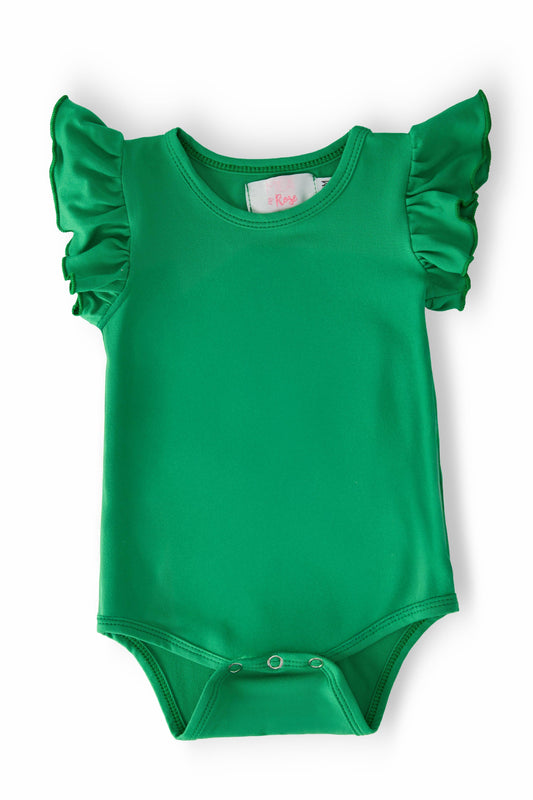 Kelly Green S/S Flutter Bodysuit