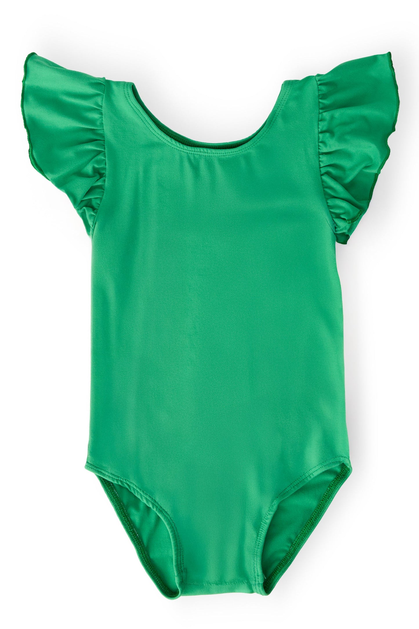 Kelly Green S/S Flutter Sleeve Leotard