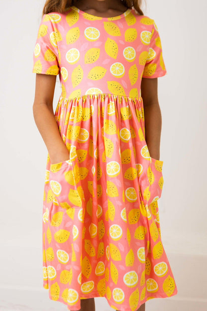SALE Lemon Squeezy S/S Pocket Twirl Dress