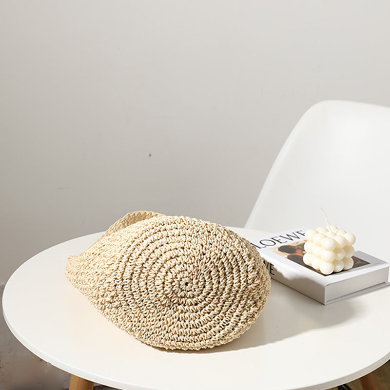 Hand Woven Bag Woven Bag Straw Bag Woven Bag Bucket Bag Seaside Vacation Beach Bag