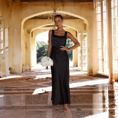 Spring Women Clothing Sexy Dress Split Suspender Dress